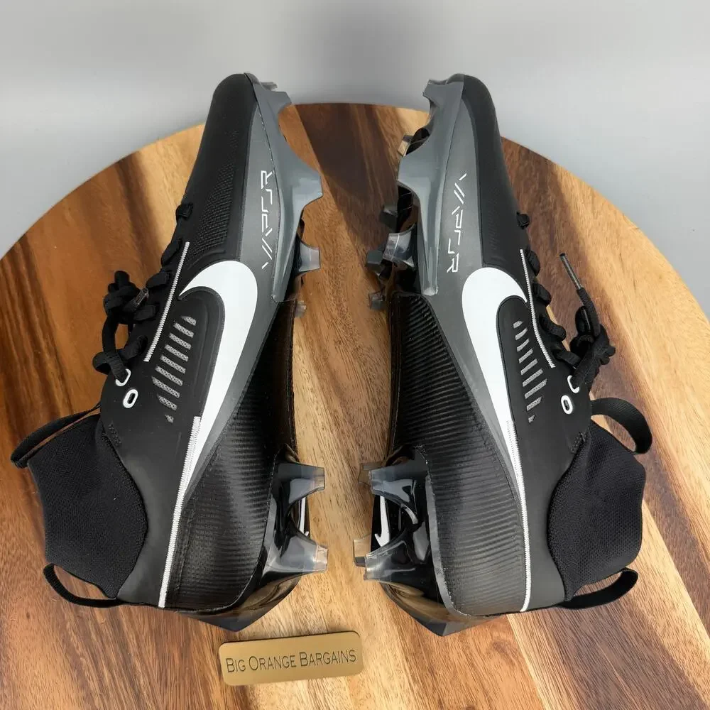 Nike Vapor Edge Pro 360 2 Black / Iron Football Cleats DA5456-010 Men's 9.5